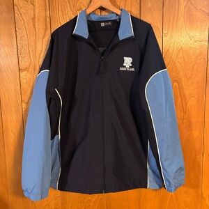 Rhode Island Rams NCAA Men's Basketball Navy Blue Coat Jacket Size Large